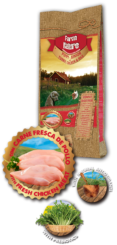 Farm Nature Puppy - Pavo y Pollo con Arroz