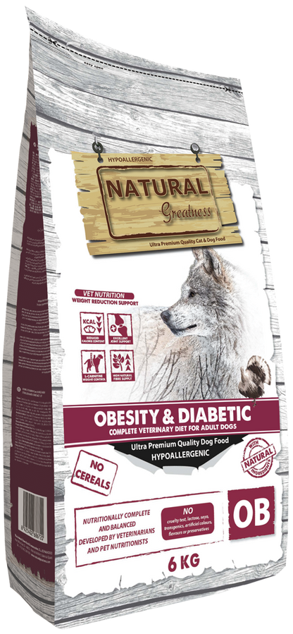 Obesity & Diabetic - Dieta Veterinaria para Perros Adultos, Todas las Razas