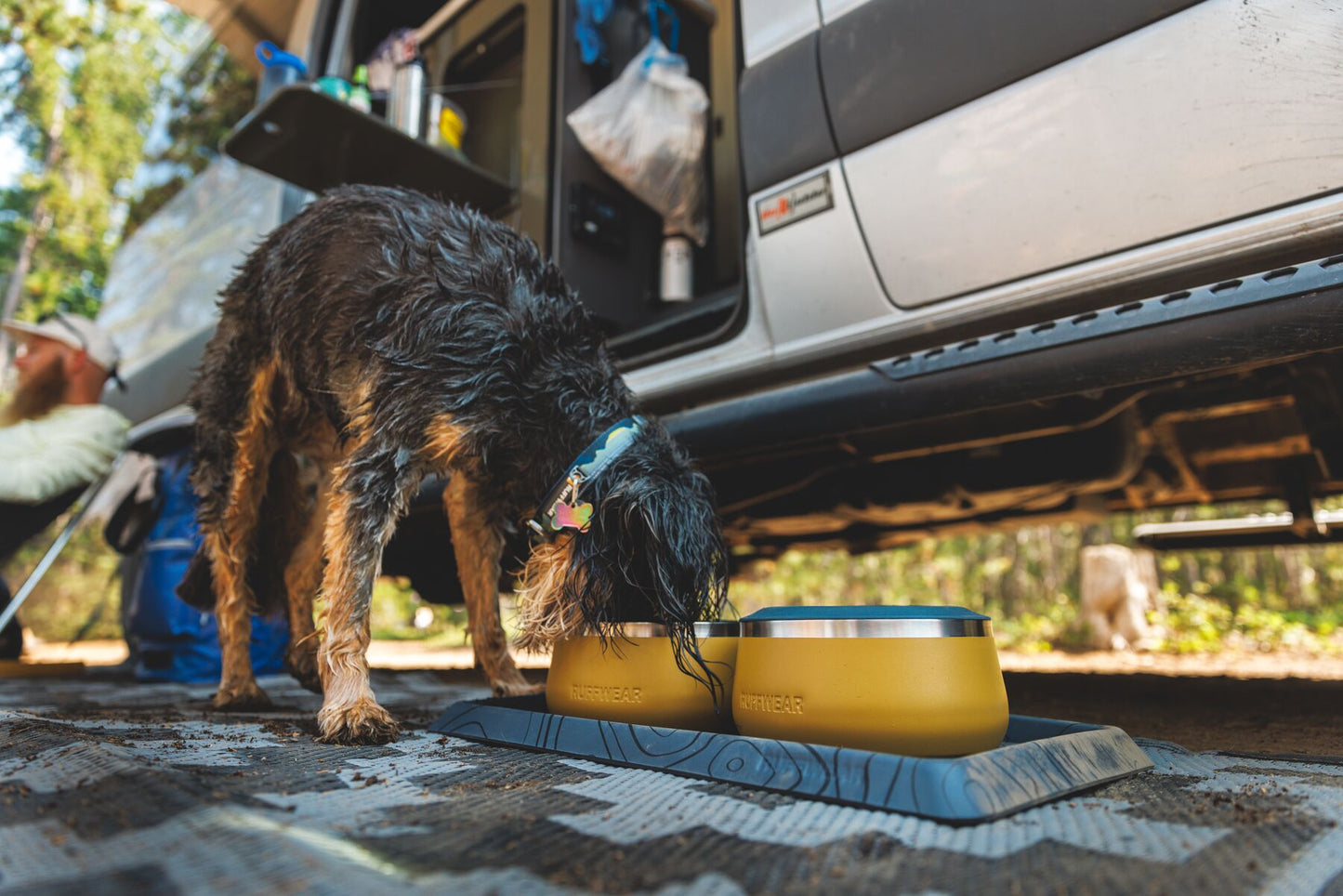 Comedero de Acero Inoxidable para Perros Ruffwear Basecamp 1,6L