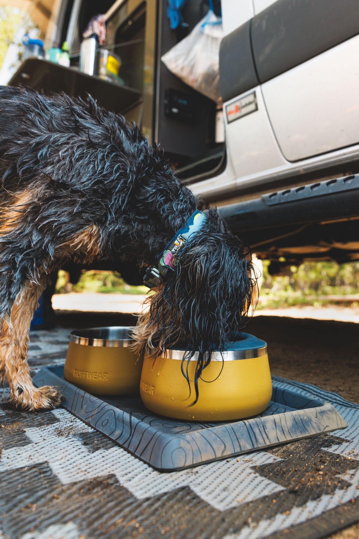 Comedero de Acero Inoxidable para Perros Ruffwear Basecamp 1,6L