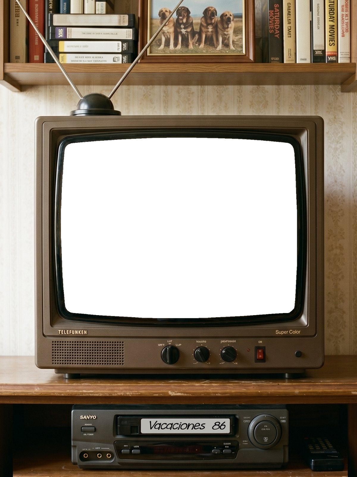 Marco de televisor retro