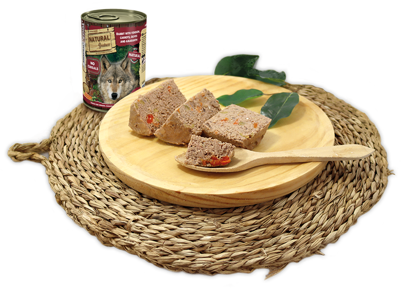 Conejo con Venado, Zanahorias, Aceitunas y Amaranto