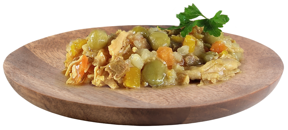 Pechuga de Pollo con Higado y Verduras